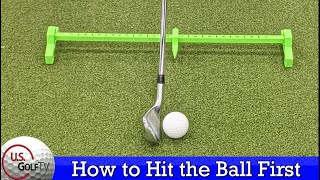 How to Hit the Ball then the Turf With Irons (Golf Ball Position)