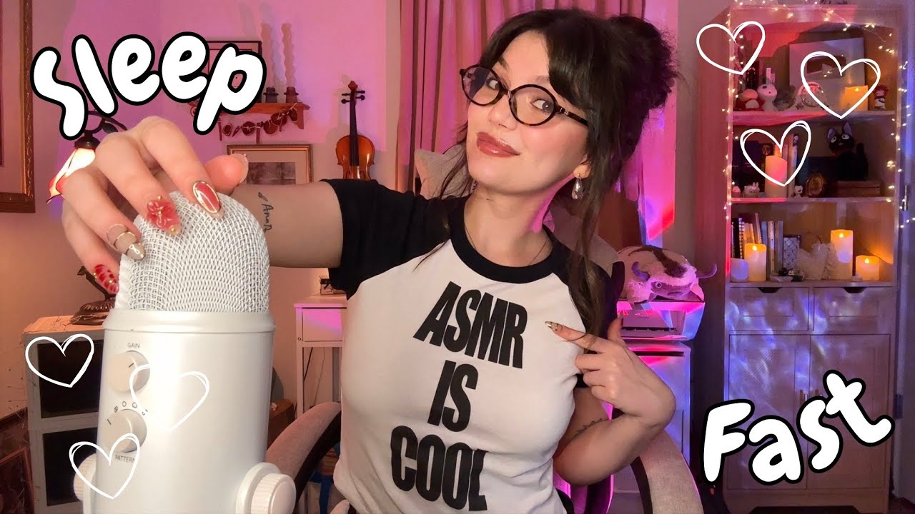 1 Hour Of Fast and Aggressive ASMR To Help You SLEEP FAST (RAMBLES, Hand Sounds)