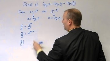 Proof of second law of logs