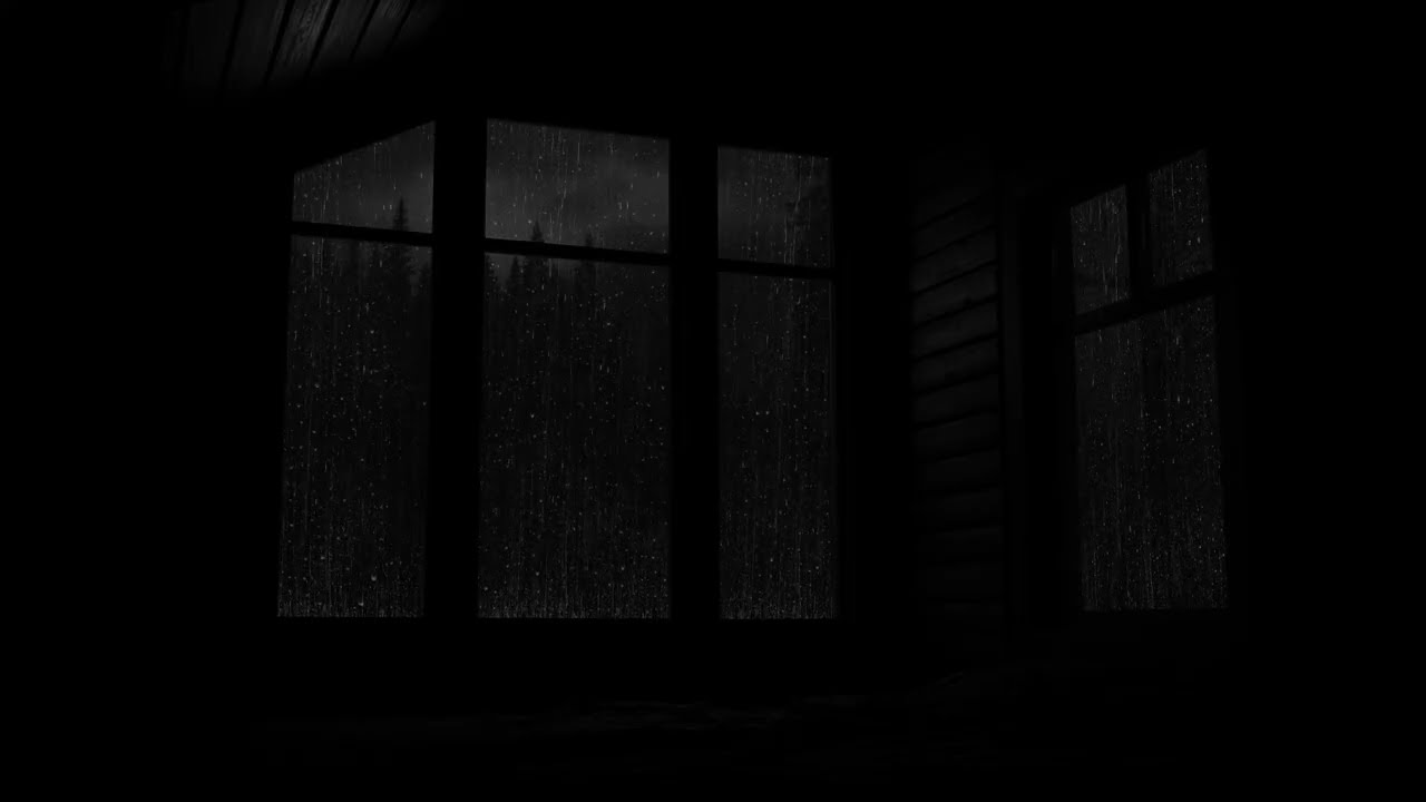 Fall Asleep to Norwegian Window Rain 🌧️ | Regn mot Vinduet i Mørk Norsk Natt | Deep Sleep | No Ads