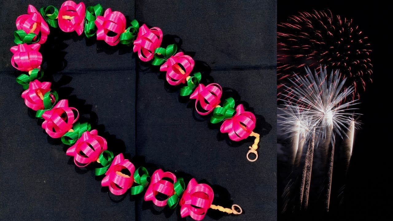 Fish wire lotus garland | craft ideas | Door hanging | mala | Flower |hara| Male | beautiful Torana