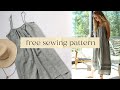 Sew this dress from two large rectangles  beginner sewing pattern
