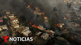 Thumbnail for Sube a 46 la cifra de fallecidos por los incendios en Chile | Noticias Telemundo