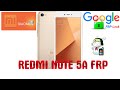 Xiaomi Redmi Note 5A обход FRP(google account) 100% результат