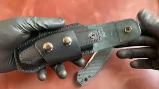 Кожаный чехол на складной нож ZT 0452CF