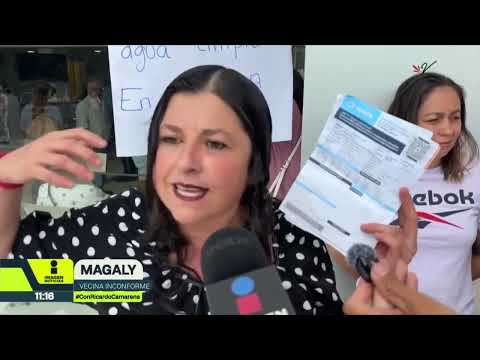 ¡Ya están hartos! Vecinos protestan frente al SIAPA por mala calidad del agua en Tonalá