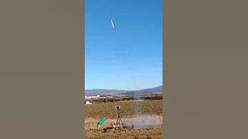 Model Mercury Redstone Rocket Launch