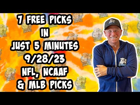 NFL, NCAAF, MLB Best Bets Today Picks & Predictions Thursday 9/28/23 | 7 Picks in 5 Minutes