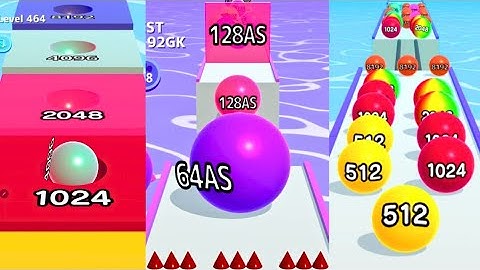 👑 Max Level – Ball Run 2048 💥 vs Ball Run 2048 Infinity Mode ♾️ vs Ball Run Infinity 🔵 | KING Combo