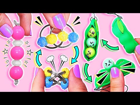 💥🎉😍 DIY: Pea Popper, Fidget Chain VIRAL TikTok POP IT Fidget toys! 😍🎉💥