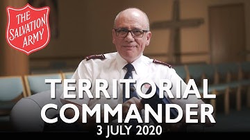 A message from The Territorial Commander | The Salvation Army