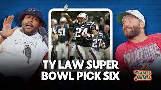 Ty Law Super Bowl Pick Six BREAKDOWN by Games With Names 5,043 views 2 weeks ago 1 minute, 52 seconds