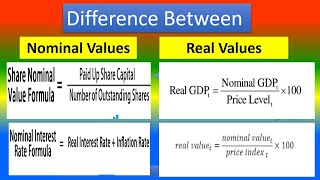 Difference Between Nominal Values and Real Values
