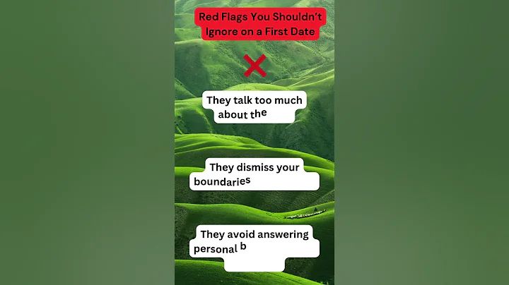 Red flags you should not ignore on a first date