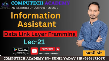 Lec-21 Data link layer Framming | IA | Programmer  | Informatics Assistant Vacancy  | suchna sahayak