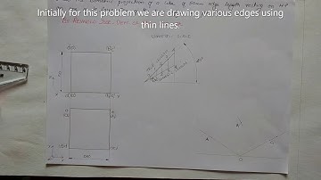 Problem 4.2 KTU-Engineering Graphics-Module-4; Isometric Projection