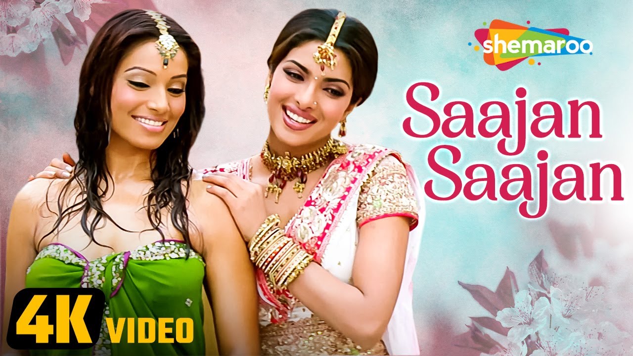 Saajan Saajan 4K Video  Barsaat 2005  Bipasha Basu Priyanka Chopra  Alka Yagnik Hit Song