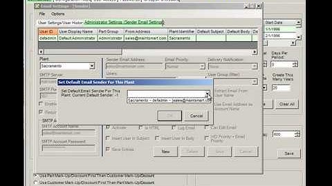 Preventive Maintenance Scheduling Software Configuration