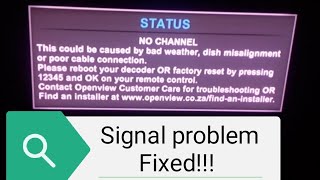 OpenView HD Signal probelm solved