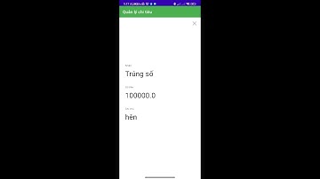 Demo app quản lý chi tiêu - Lập trình di động