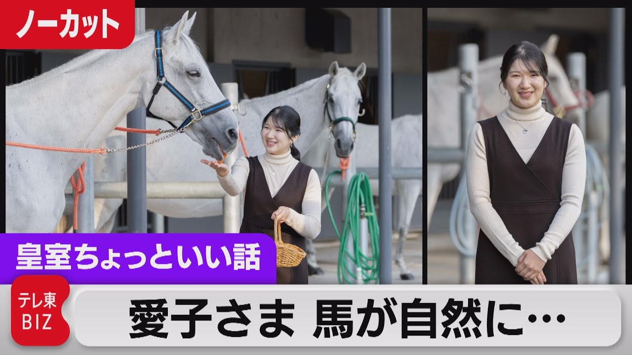 Princess Aiko and her horse, uncut, on her 21st birthdayand