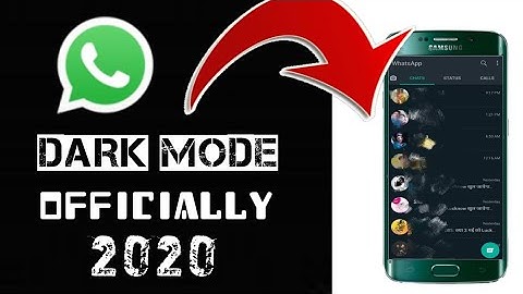 how to enable whatsapp dark mode //update 2020// Android & ios