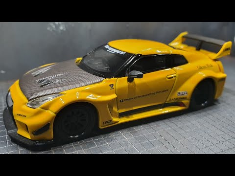 MiNiGT 182 LBシルエットワークスGT 35Gt-RR yellow Mini GT #182 - LB-Silhouette WORKS GT NISSAN 35GT-RR Ver.1 Yellow