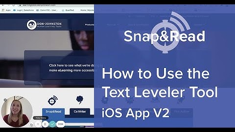 Snap&Read: How to Use the Text Leveler Tool for iOS