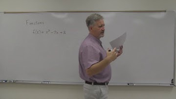 MTH 261 1.1a Functions and Function Notation; Domain and Range