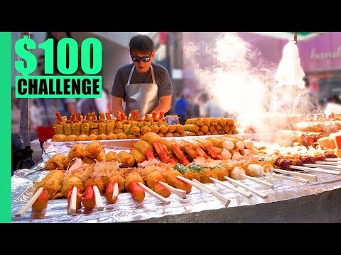 korean-street-food-$100-challenge-in-myeongdong!-the-best-myeongdong-street-food!