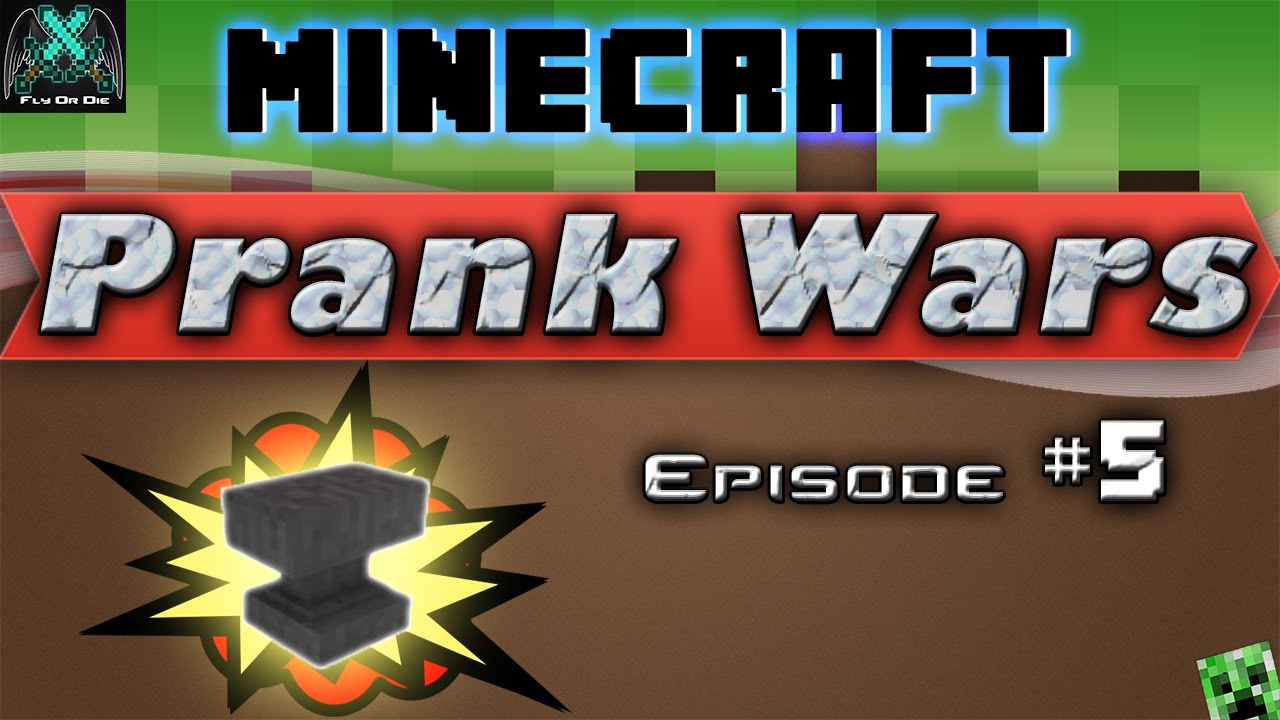 Minecraft Prank Wars!: Ep. 5 - Anvil Prank! - YouTube