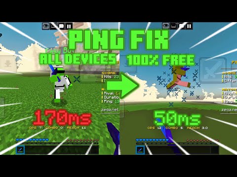 [NOT CLICKBAIT] How to fix your ping in Minecraft! 100% Work & Free