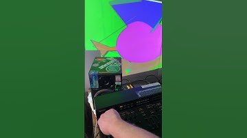 Jamming live visuals with #puredata using a #drummachine (EM1) to trigger generative video patch