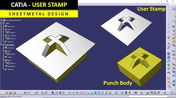CATIA | Sheetmetal Design | User Stamp | Tutorial for Beginners