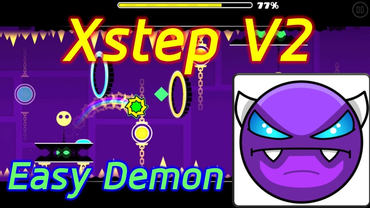 Geometry Dash #79 : Xstep V2 100% By IIINePtunEIII (Easy Demon) - YouTube