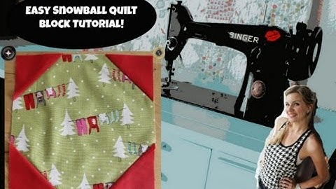 Easy Snowball Quilt Block Tutorial