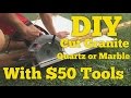 $50 DIY How to Cut Quartz, Granite or Marble Counter with a Circular Saw.