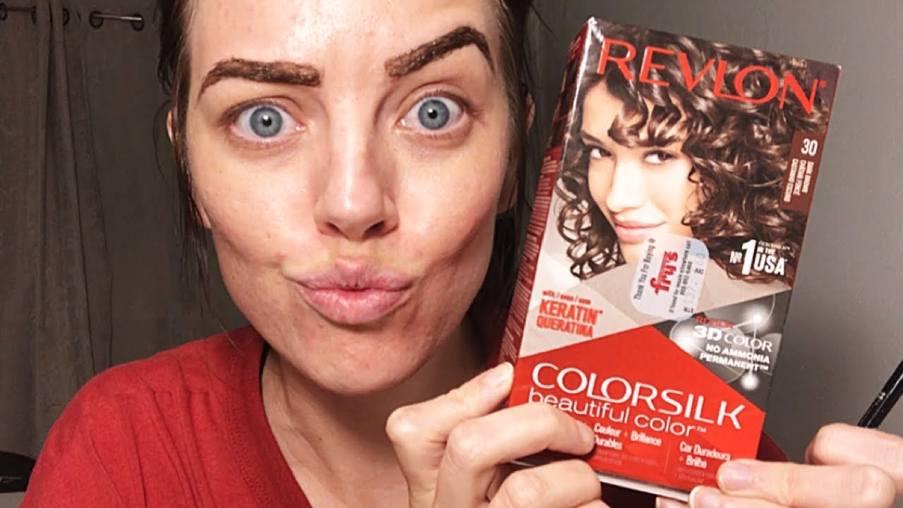 How To Tint Your Eyebrows At Home with Revlon Colorsilk ...