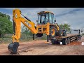 JCB 3dx Loading Mud | Swaraj Trolly | Mahindra 275 Di | Powertrac 434 | Tractor Video | Jcb Tractor