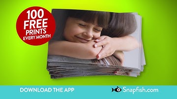 Get 100 free prints a month with the Snapfish Photo App.