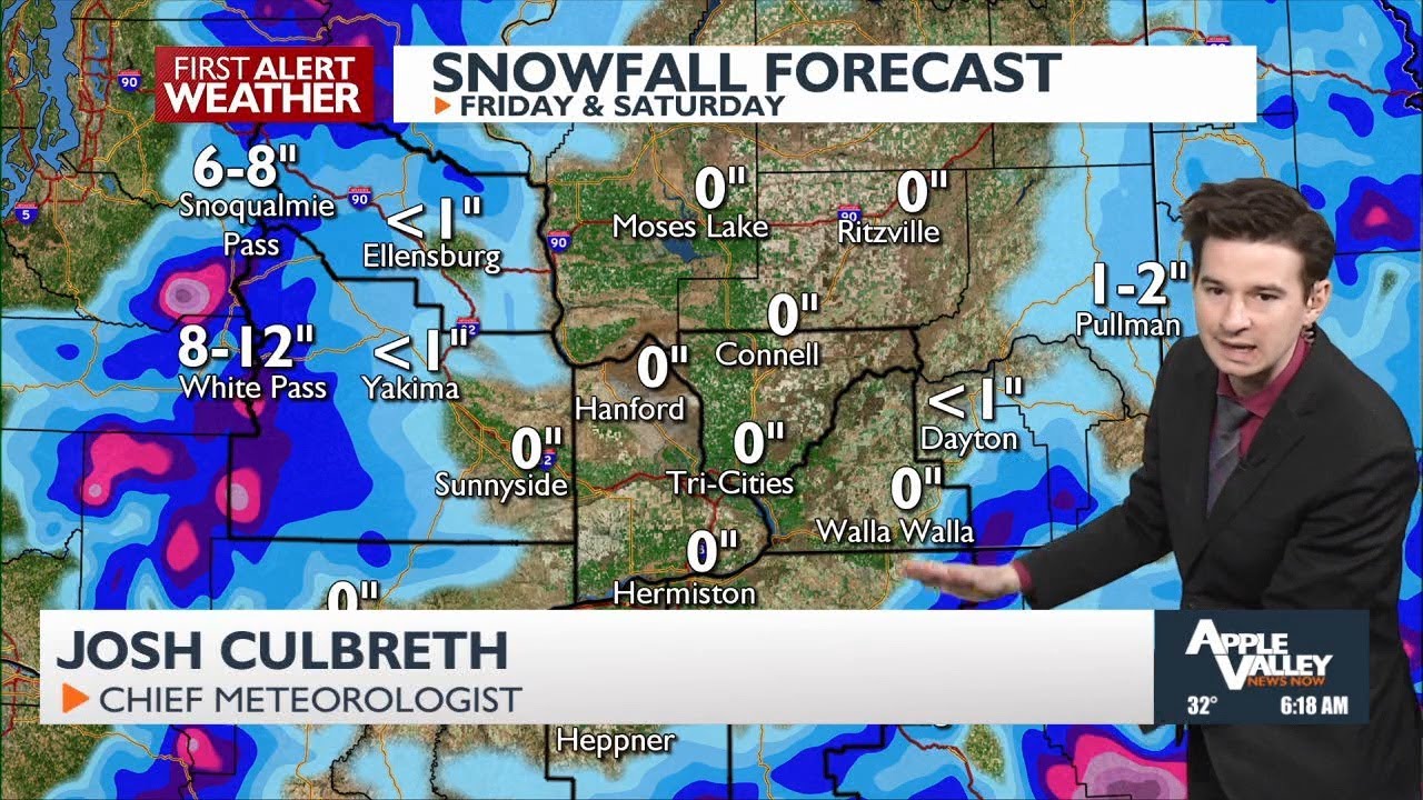 Snowy mountain passes likely Friday and Saturday, valley snow possible ...