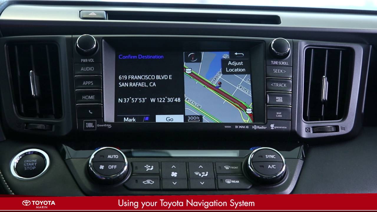 Using Navigation in Your Toyota YouTube