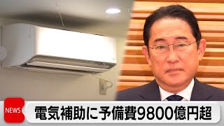 電気・ガス補助に予備費9,800億円超　電気・ガス補助は8月から3カ月間追加　ガソリンは年内継続