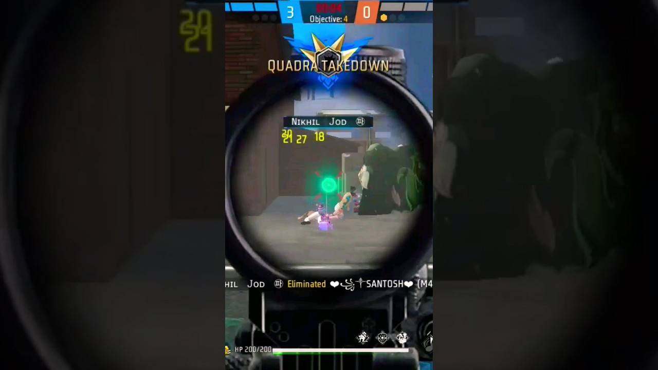 Free Fire new op video 📹 Impossible 1 vs 4 clutch 🔥 #freefire # ...