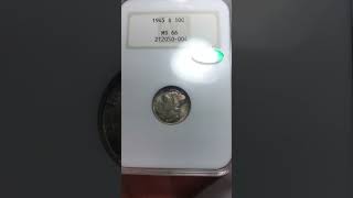 Gorgeous CAC Mercury dime Toner #shorts #rarecoins #ngc #coincollecting