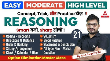 SSC CGL/MTS/CHSL Reasoning Classes 2025 | Reasoning Important Questions | By Atul Awasthi