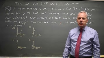 SAT Test 10: Interpreting graphs - question #4-2