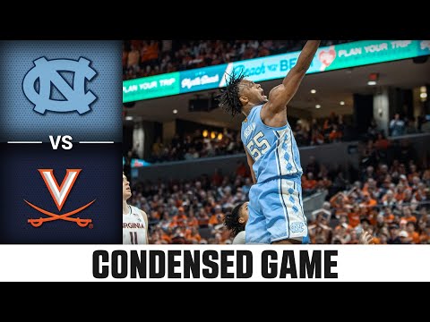 North Carolina vs. Virginia Condensed Game | 2023-24 ACC Men's Basketball