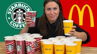 is McDonald's Coffee BETTER than Starbucks??