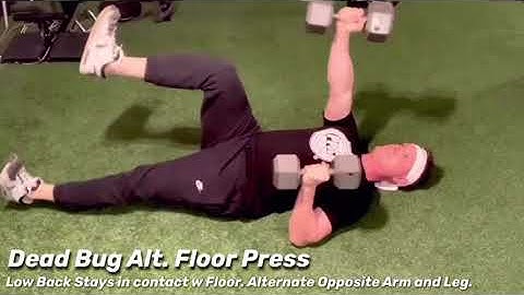 Alternating Dead Bug Floor Press